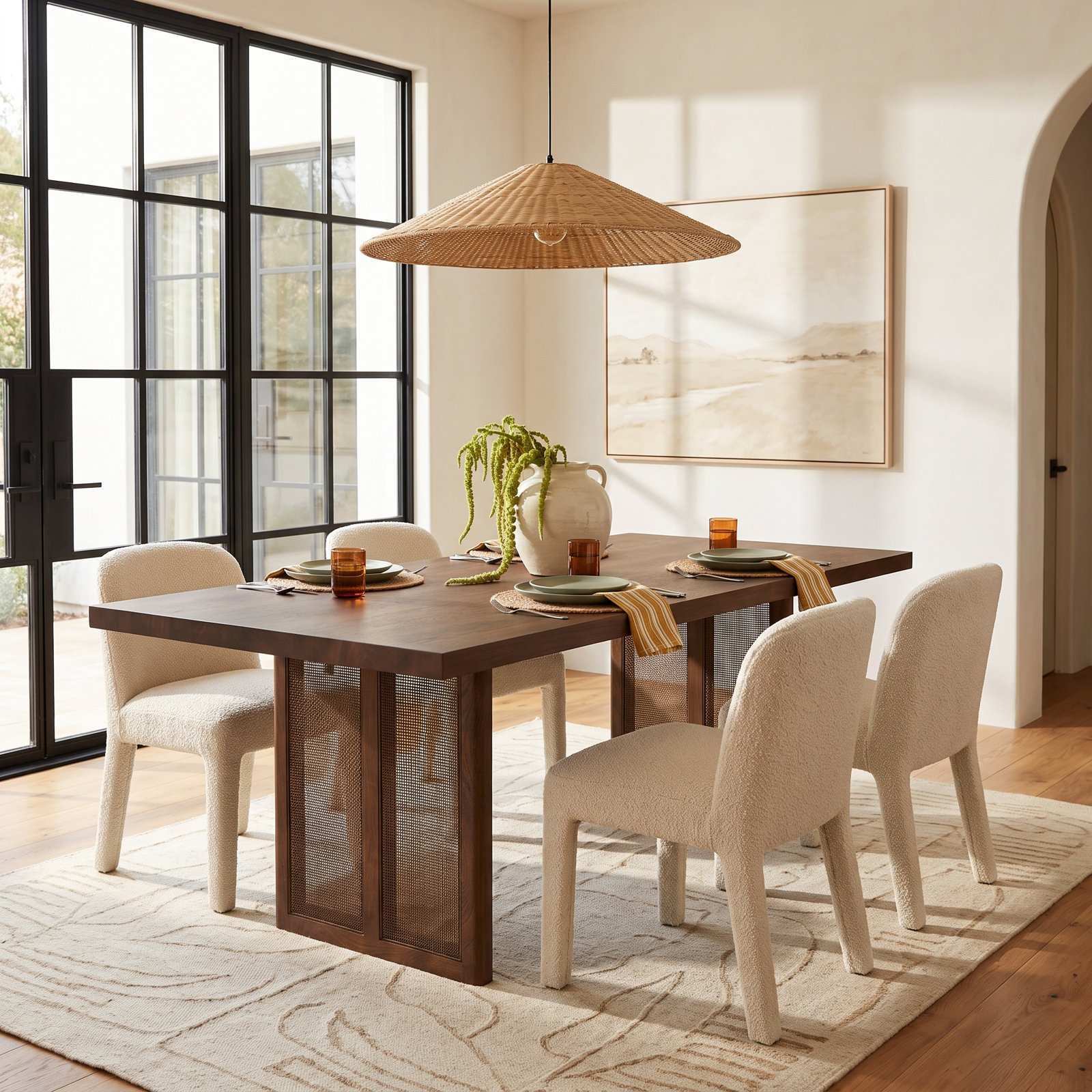 Cinna 84'' Dining Table, Medium Brown