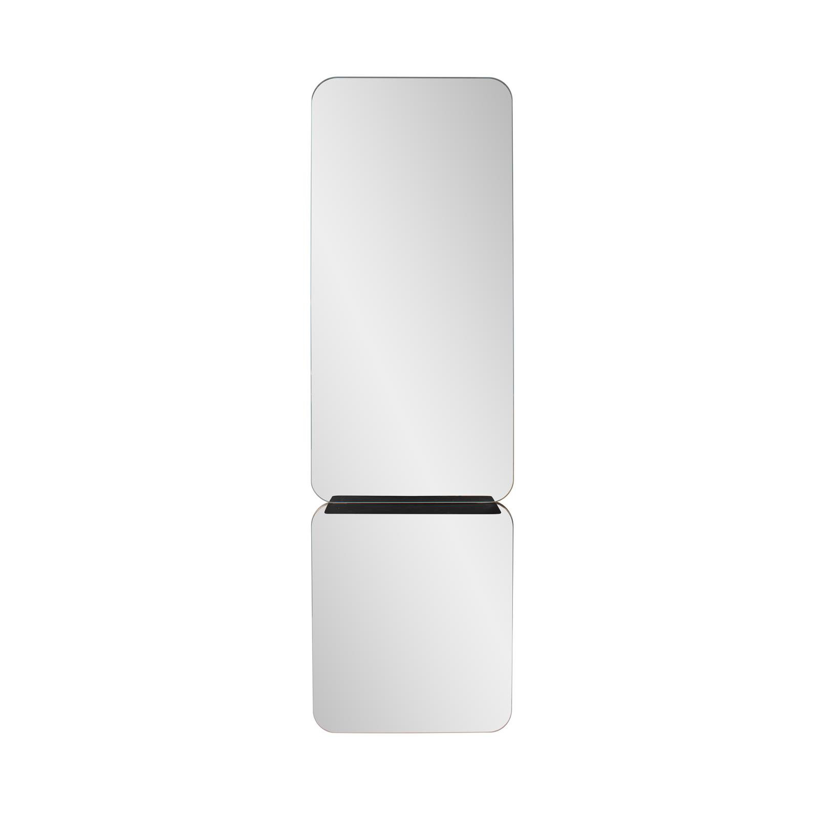 Gropius Modern Entryway Mirror with Shelf