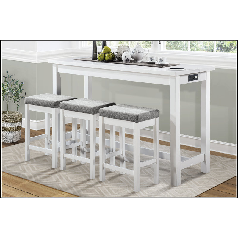 Table de salle à manger rectangulaire en bois aggloméré rustique industriel en bois massif, structure en métal robuste, peut accueillir 4 à 6 personnes, épaisseur de 1,5 pouce
