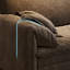 Canapé discret en tissu mat simple-106690922