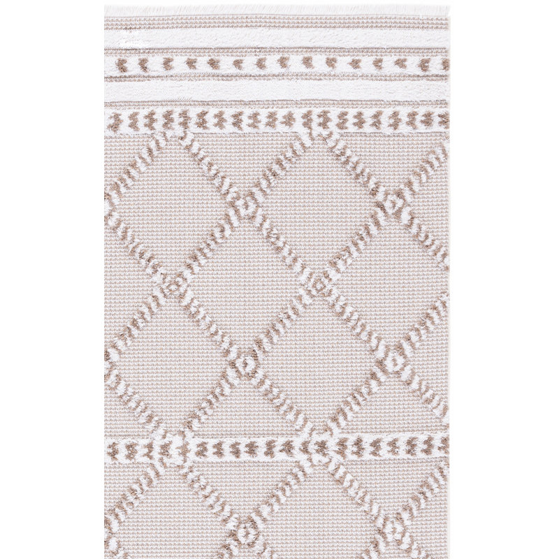 Tapis géométrique Kolling Performance, Tapis de couloir 2 pi x 9 pi