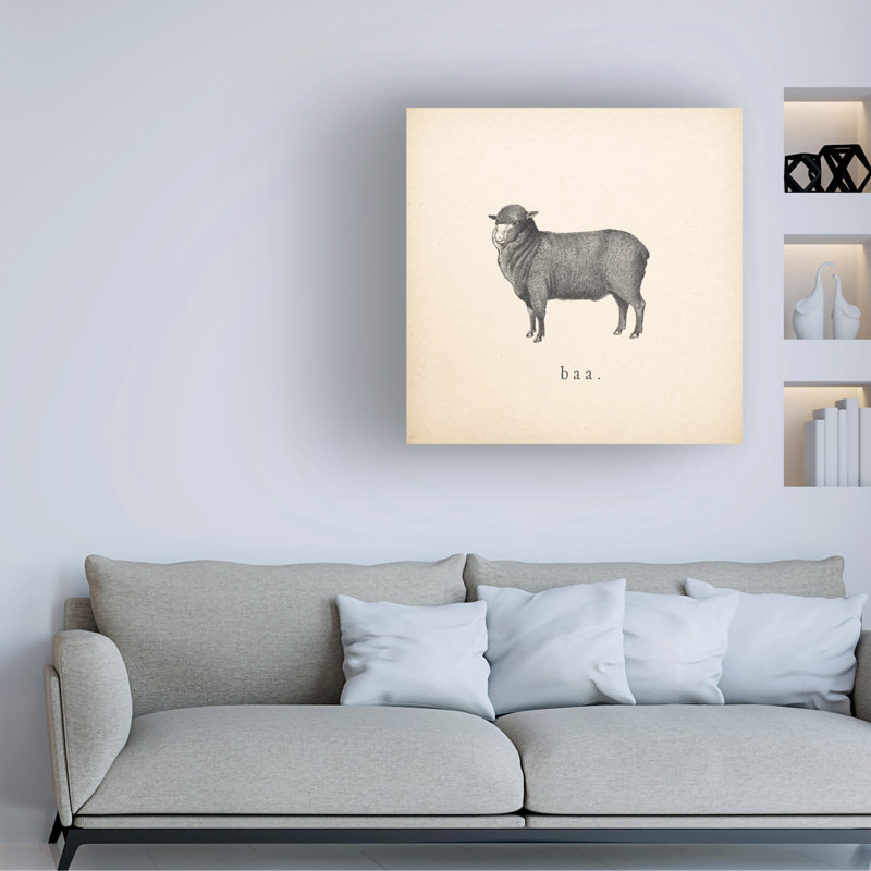 Art mural sur toile, «Bachelor, pomme sauvage» Down On The Farm II, H 18 po x l 18 po