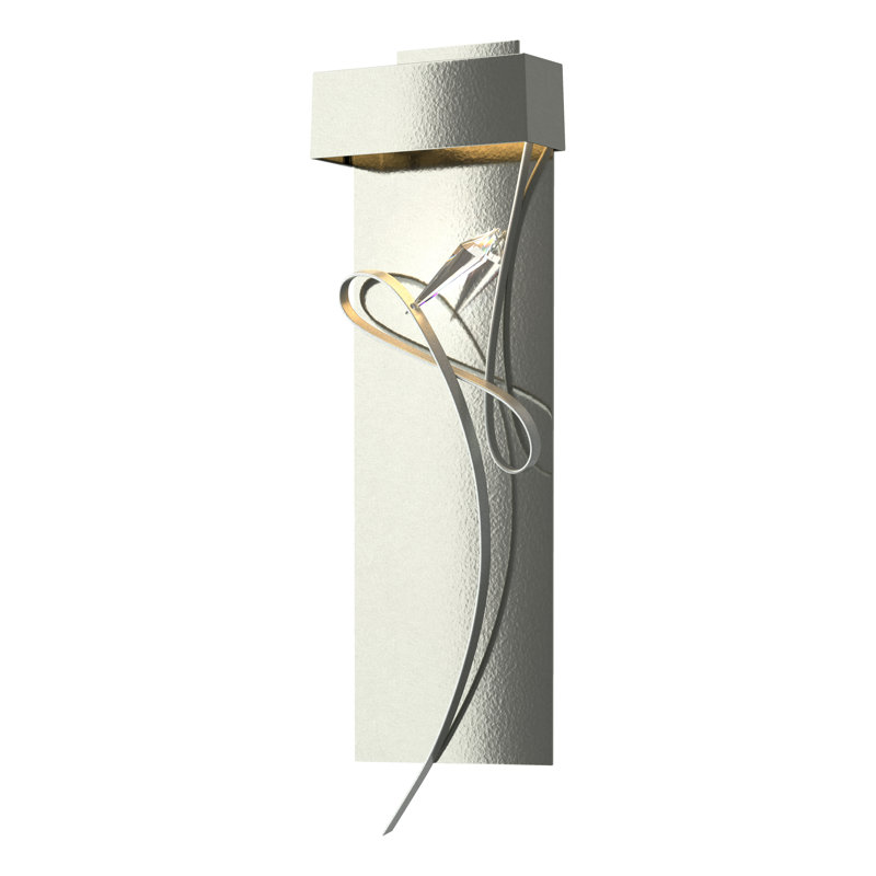 Rhapsody 1-Light LED Flush Mounted Sconce, Sterling, Vintage Platinum