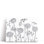 «Meadow Flowers On White», reproduction d'art sur toile