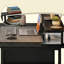 Daimar Steel Computer Desk with Built-In Electrical Outlet-936210580-936210585