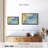 Abstract " Gold And Blue Abstract Canvas Print "-101455539