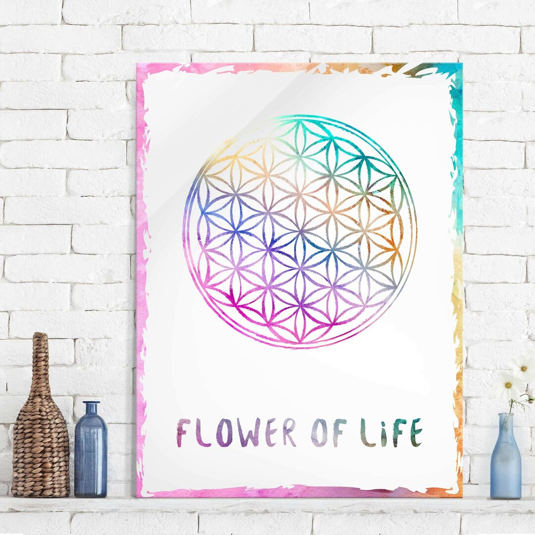 Typografische Kunst Flower of Life