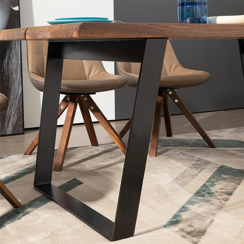 Ensemble de table de salle à manger en bois massif de style nordique, H 29,5 po x L 78,7 po x l 39,3 po