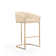 Lioba Upholstered Counter Stool with Metal Frame