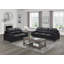 Sofa, Black Leather & Faux Leather-Match-130152361