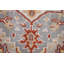 Tapis indien argenté gris Kazak 2x3