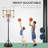 HOMCOM Adjustable Height 71cm W Mounted Basketball Hoop