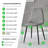Morral Luxury Diamond Quilt Stitched Faux Leather Upholstered Tapered Metal Leg Dining Chairs-963833133-963833041