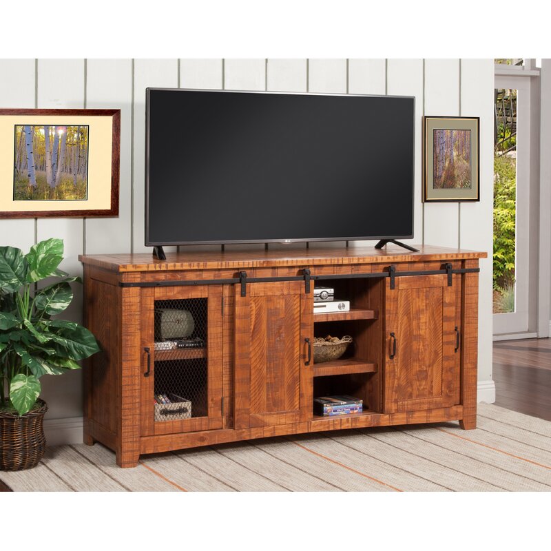 Rosalind Wheeler Kinsella Solid Wood TV Stand & Reviews | Wayfair