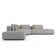 Spruce Modular Sofa Set 27 In Gris Fabric