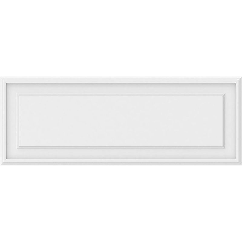 Panneau mural surélevé en PVC blanc Legacy, H 14 po x l 38 po x P 0,63 po