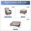 Ensemble de conversation pour patio en osier pour 7 personnes avec coussins de 6 po Wickes Haven-573176081-581142073