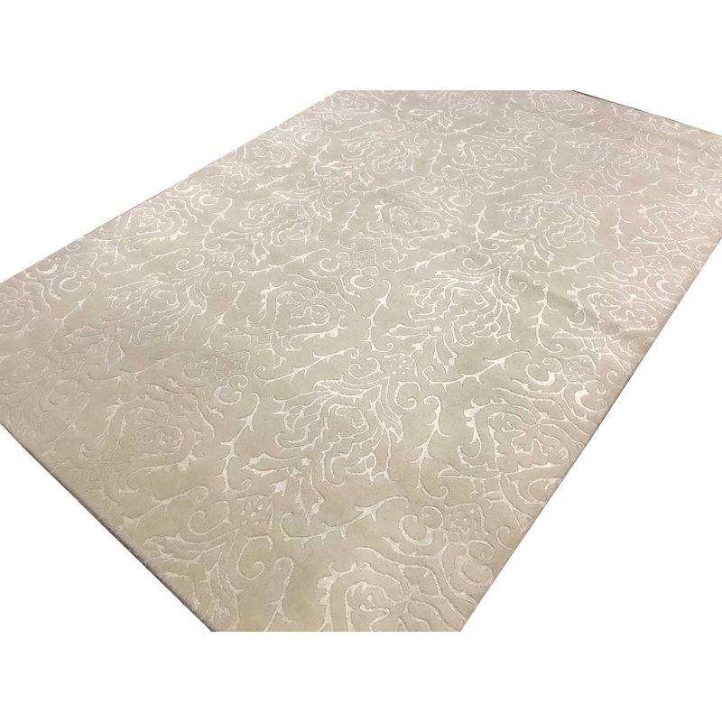 Himalayan Damask Area Rug in Ivory