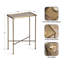 Table d'appoint étroite avec plateau en métal martelé Mazure-601038318