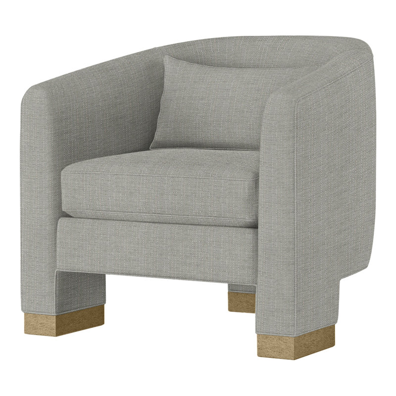 Fauteuil demi-tonneau Admiral, Perigold Willa céleri, Dune
