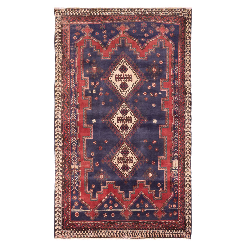 Tapis bleu marine Konya 4 pi 7 po x 8 pi 0 po Anatolian
