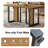67" Rectangular Wood Dining Table Legs