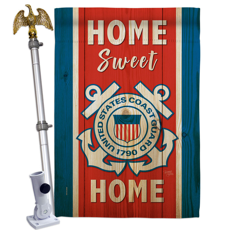 Double Sided 40'' H x 28'' W Polyester Flag Set