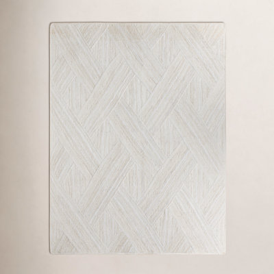 Lizbeth Geometric Handmade Flatweave Cream Area Rug