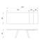 Vespi Extendable Metal Base Dining Table-114520276