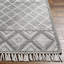 Angelene tissé à plat à motif géométrique recyclé P.E.T. Tapis intérieur / extérieur gris-2094737955