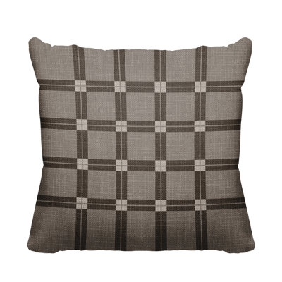 Plaid Indoor/Outdoor Throw Pillow