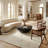 Rug Branch Nysa 8' x 11' (7'10" x 10'10") Beige/Cream Boho Indoor Area Rug, Modern, Medium Pile, Stain-Resistant Carpet - Living Room, Bedroom, Dining Room, and Kitchen-1110940318