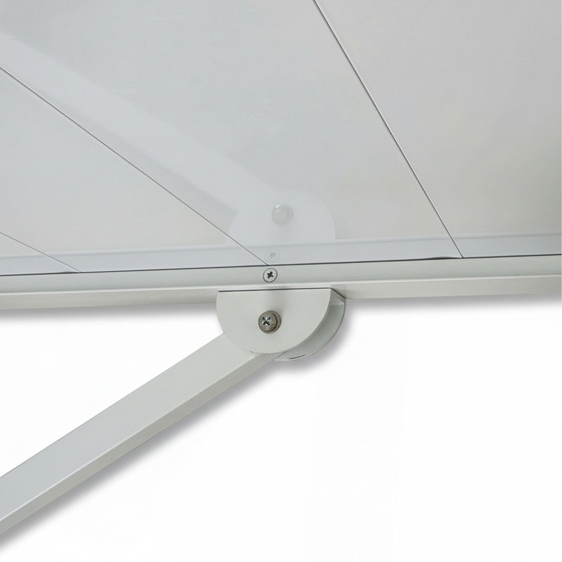 Auvent métallique 6,6 (blanc), 1" H x 34.25" W x 78" D