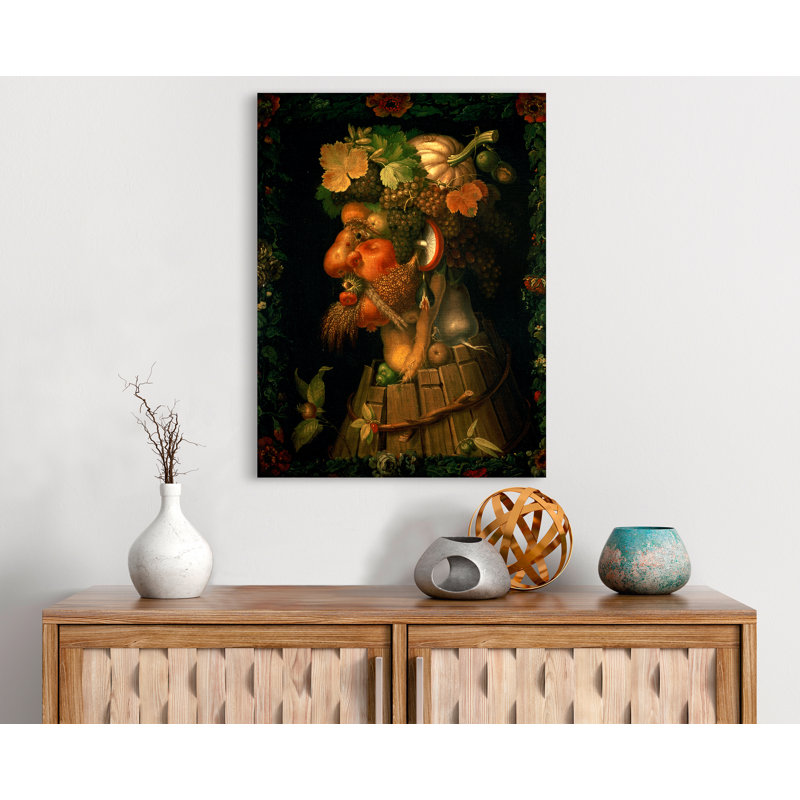 Autumn by Giuseppe Arcimboldo - Wrapped Canvas Painting, 70cm H x 50cm W x 4cm D