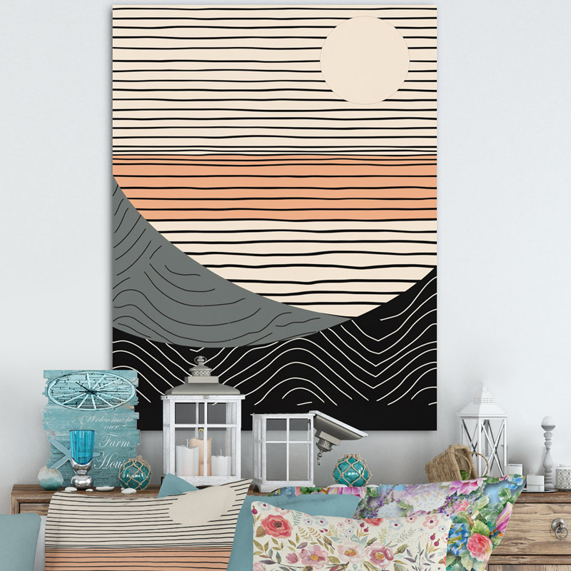 Simple Horizon III, reproduction d'art sur toile, H 40 po x l 30 po x P 1,5 po, Toile tendue