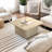Aurel 31.5" Fluted Square Coffee Table-1711633970