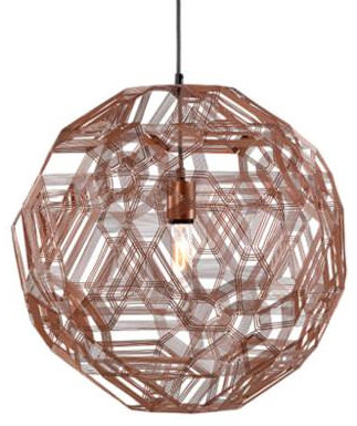 Schema 1-Light Pendant, Florentine, 11.75" H x 11.75" W x 11.75" D