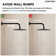 Wall Mount Pressure-Balanced Shower System,10" Rainfall Shower Head with Slider Bar Handheld Spray