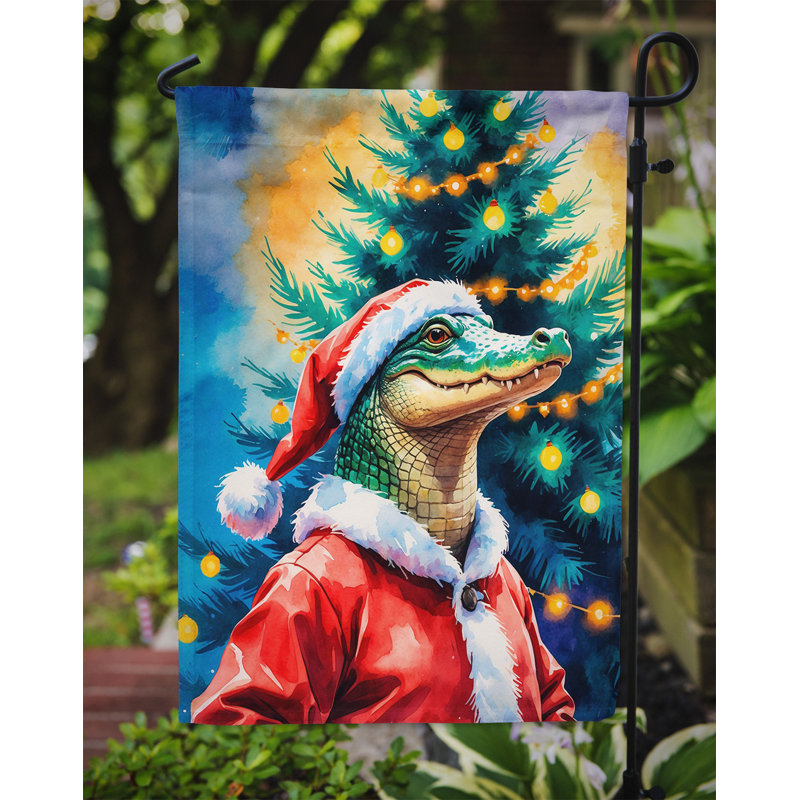 Drapeau de jardin de Noël, Alligator
