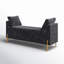 Banc rembourré avec rangement à compartiments et coussins décoratifs l 56 po Aristides-188117293