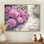Hortensias dans un sentier de jardin monochrome II - hydrangées, art mural-1818668698-1656869512-1818668697