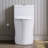 Arlo Compact One Piece Toilet with Comfort Chair Seat ADA Height 17.3", Elongated Dual Flush 0.8/1.28 GPF -100710177