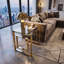 Table de bout en verre Hartzke