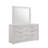 Blanca Modern Style Mirror Made With Wood In White