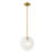 Kildare 1 - Light Brushed Gold Single Pendant
