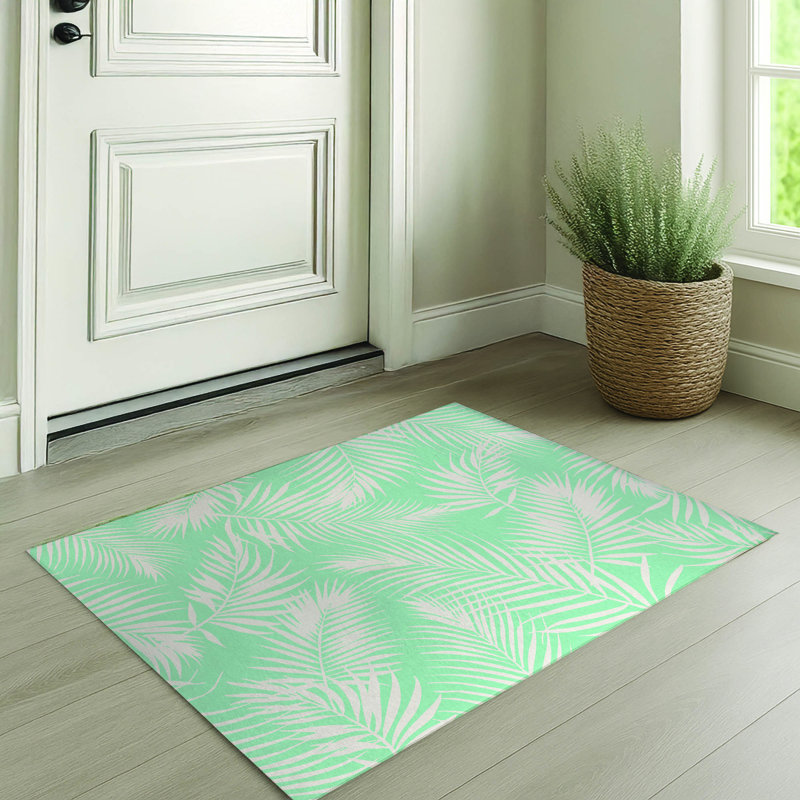 Paillasson Waving Palms, Comme neuf, L 60 po x L 84 po