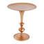 Petite table de bout ronde dorée