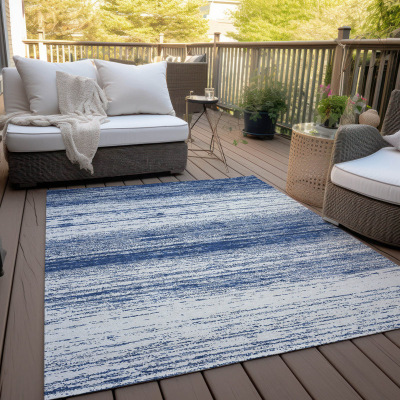 Malek Abstract Indoor / Outdoor Rug, Rectangle 5' x 7'6"