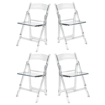 Clear Resin Folding Chair by Chivari
