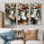 Toile naturelle avec cadre flottant